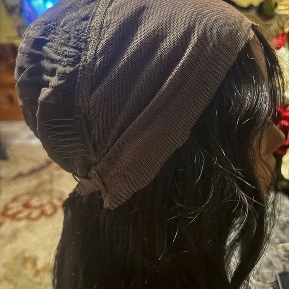 Black Virgin Hair Wig. 100% human hair 26”, 200 density, 13 x 6 lace - Picture 6 of 8